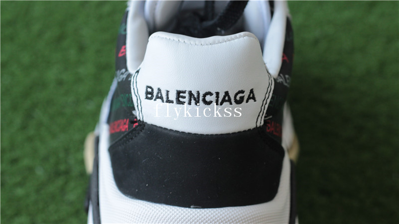 Balenciaga Triple S Sneaker Trainer Black White Green